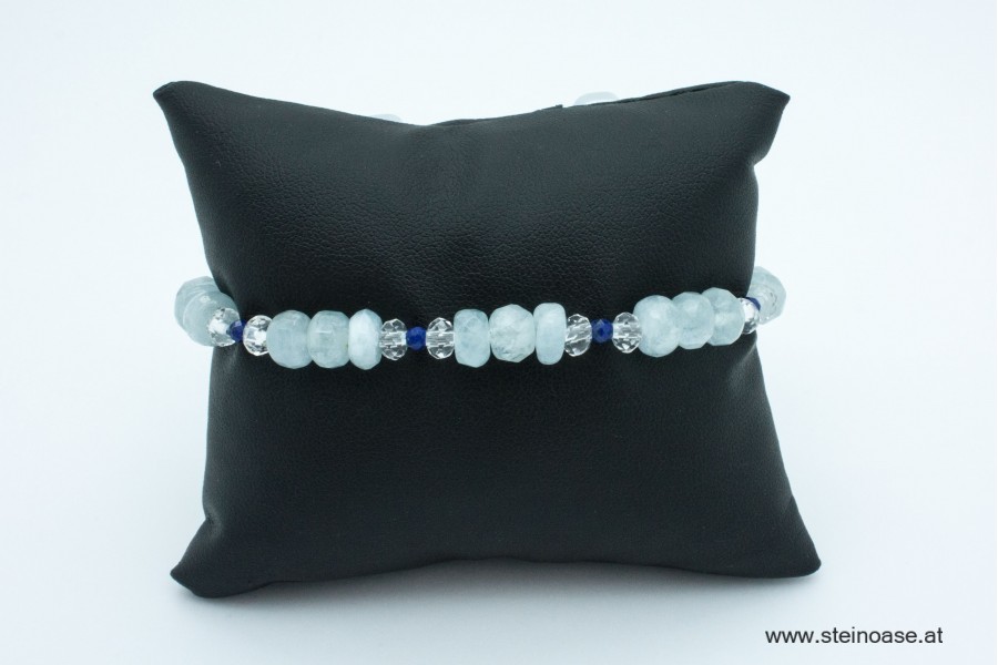 Armband Aquamarin & Lapis Lazuli